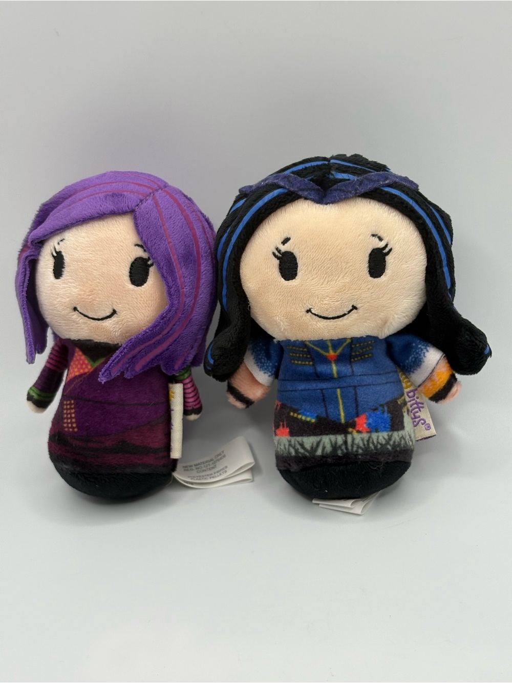 Hallmark Disney Descendants Evie and Mal Itty Bittys Bitty Plush Toy Figure Set